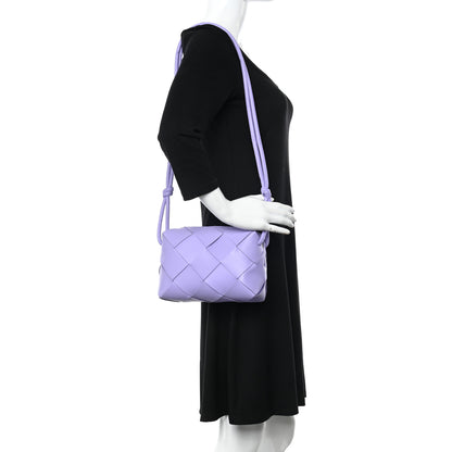 Bottega Veneta Lambskin Maxi Intreccio Small Cassette Camera Bag Wisteria 2 of 9