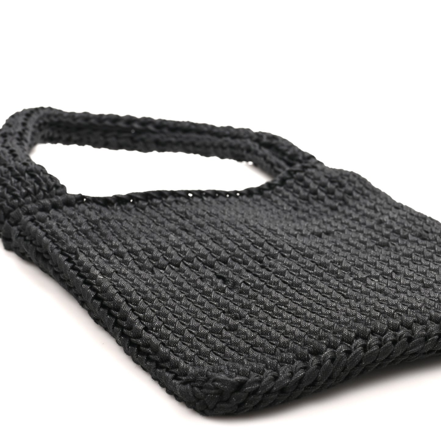 Waxed Cotton Didion Shoulder Bag Black