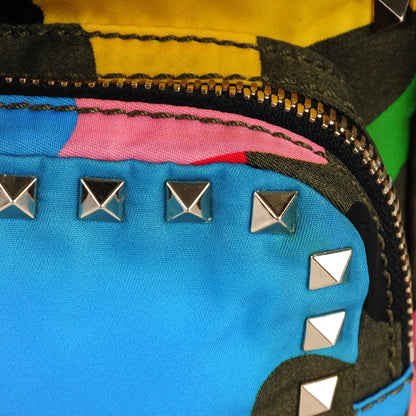 Valentino Garavani Nylon Mini Psychedelic Camouflage Rockstud Backpack Multicolor 9 of 9