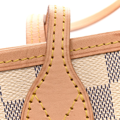 Louis Vuitton Damier Azur Neo Neverfull MM Rose Ballerine 10 of 13