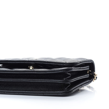 Chanel Caviar Quilted Mini Wallet On Chain WOC Black 11 of 13