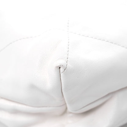 Chanel Shiny Calfskin Quilted Large Chanel 22 White 9 of 12