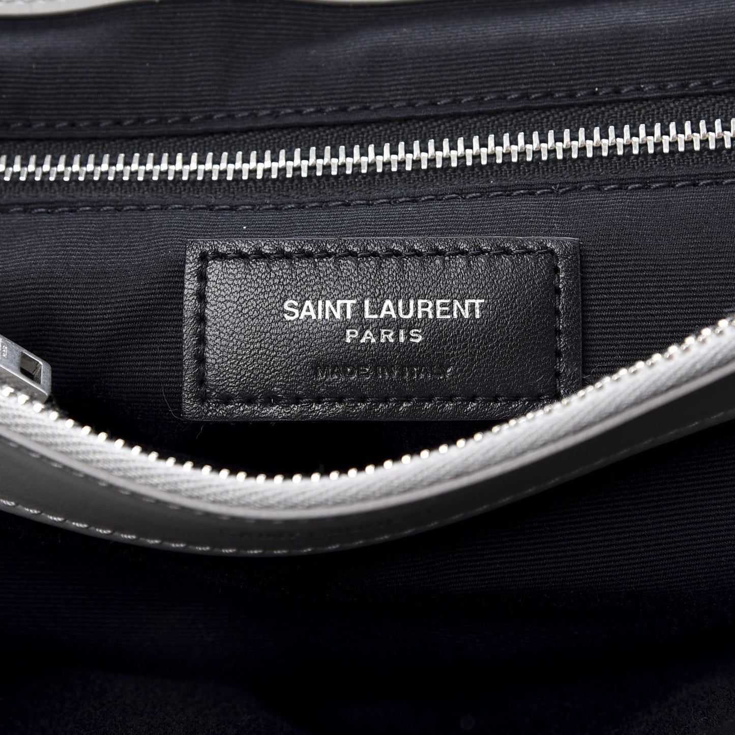 Calfskin Y Quilted Monogram Large Loulou Chain Satchel Light Grey