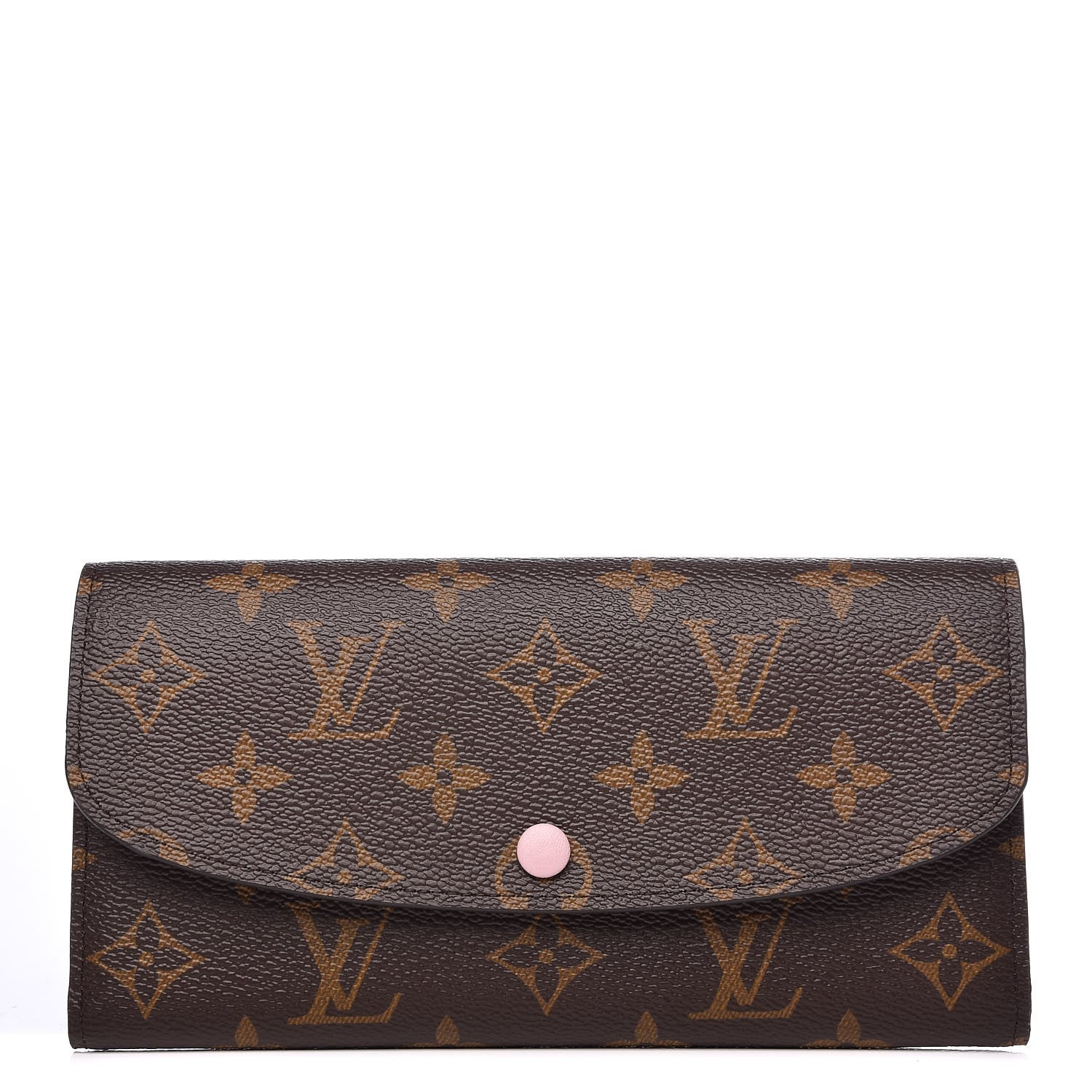 Louis Vuitton Monogram Emilie Wallet Rose Ballerine 1 of 9