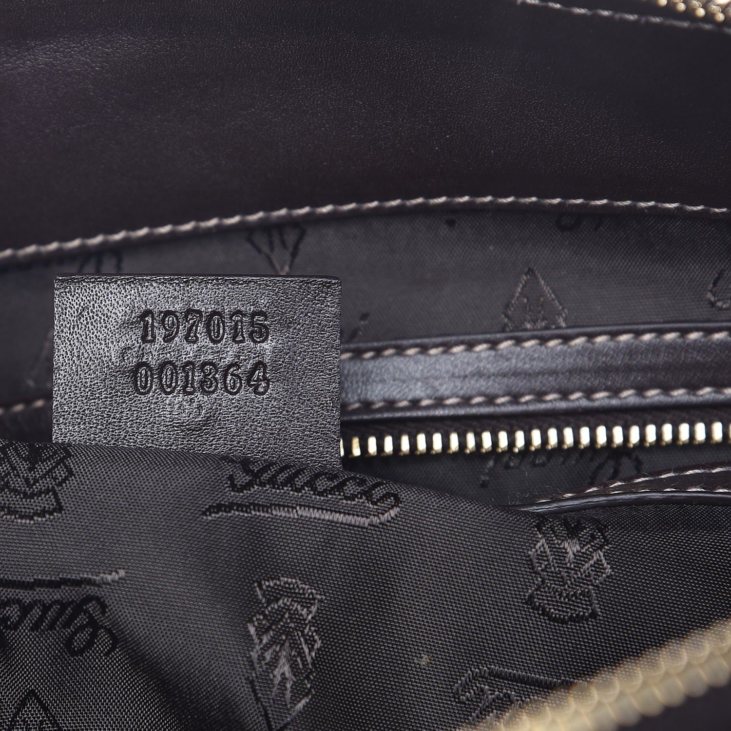 Gucci Crystal Monogram Large Hysteria Clutch Brown 7 of 7