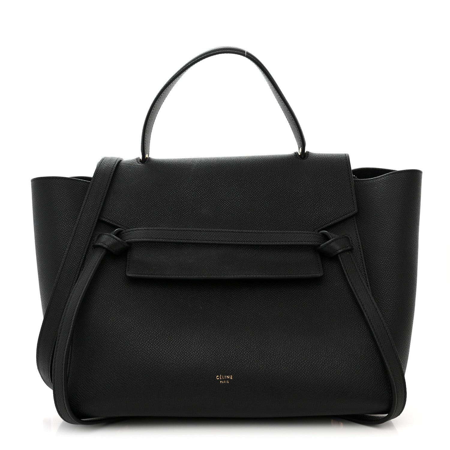 Celine Grained Calfskin Mini Belt Bag Black 1 of 12