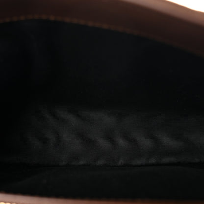 Saint Laurent Suede Matelasse Chevron Monogram Medium College Bag Bark Brown 5 of 10