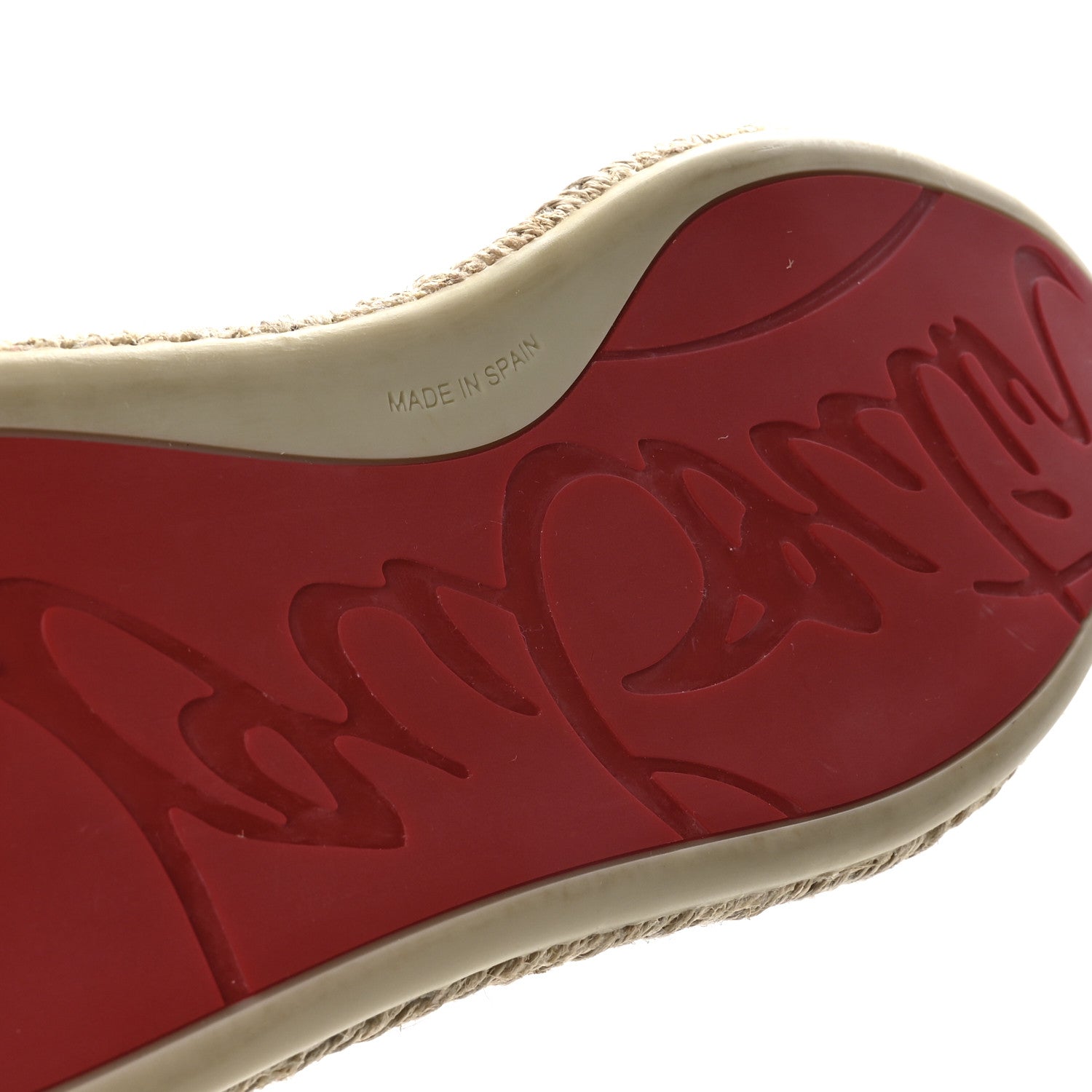 Christian Louboutin Toile Calfskin Espasneak Flat Sneaker 36 Ivory 7 of 8
