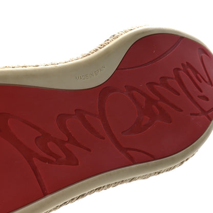 Christian Louboutin Toile Calfskin Espasneak Flat Sneaker 36 Ivory 7 of 8