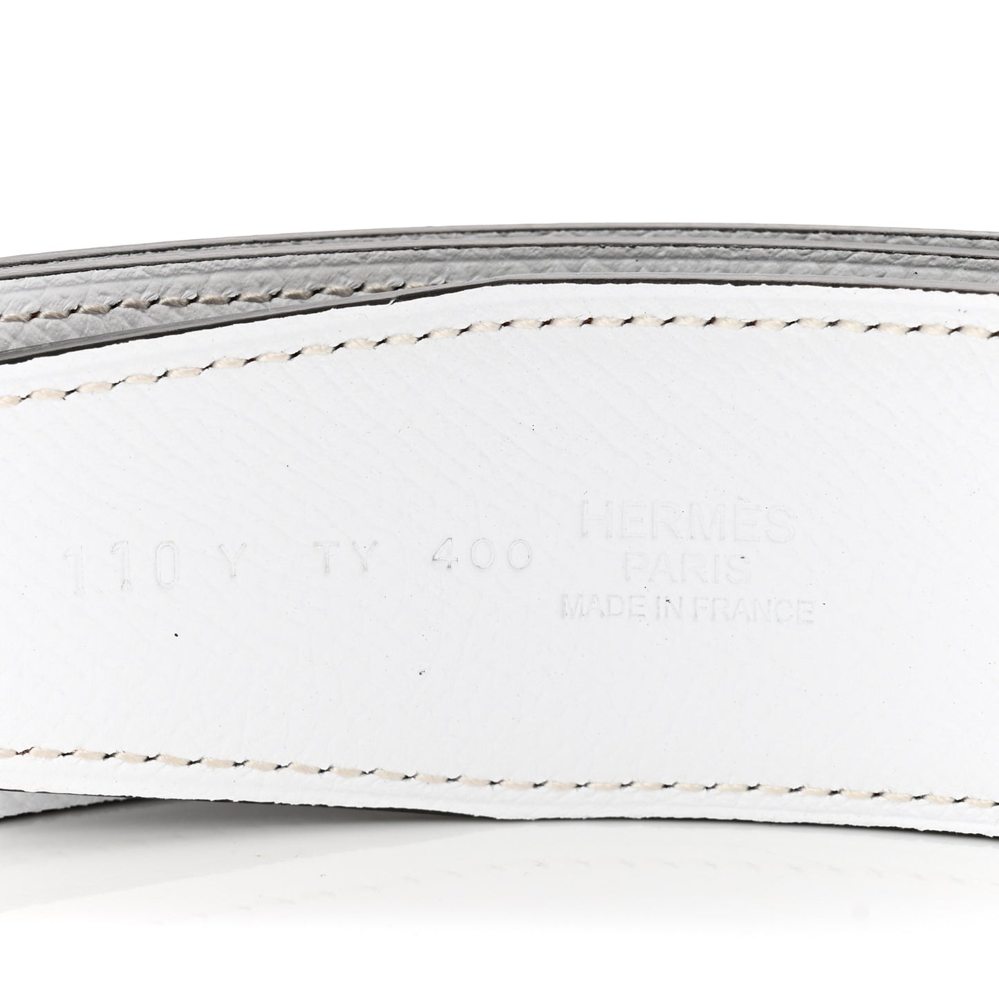 Epsom 38mm H Belt 110 Bleu Indigo White Orange