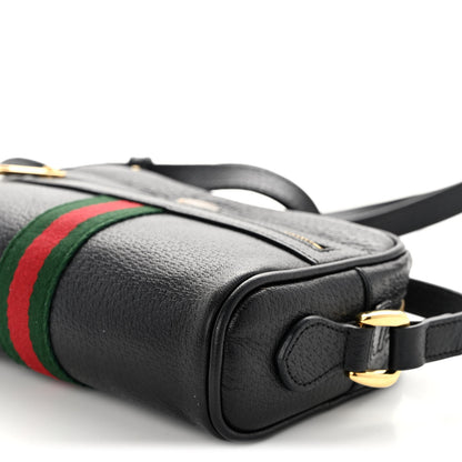 Gucci Calfskin Web Mini Ophidia Shoulder Bag Black 10 of 10