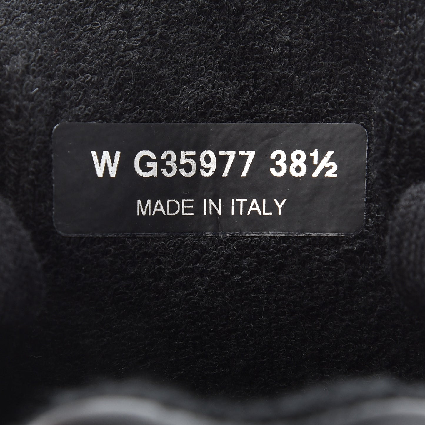 Fabric Calfskin Suede CC Sneakers 38.5 Black
