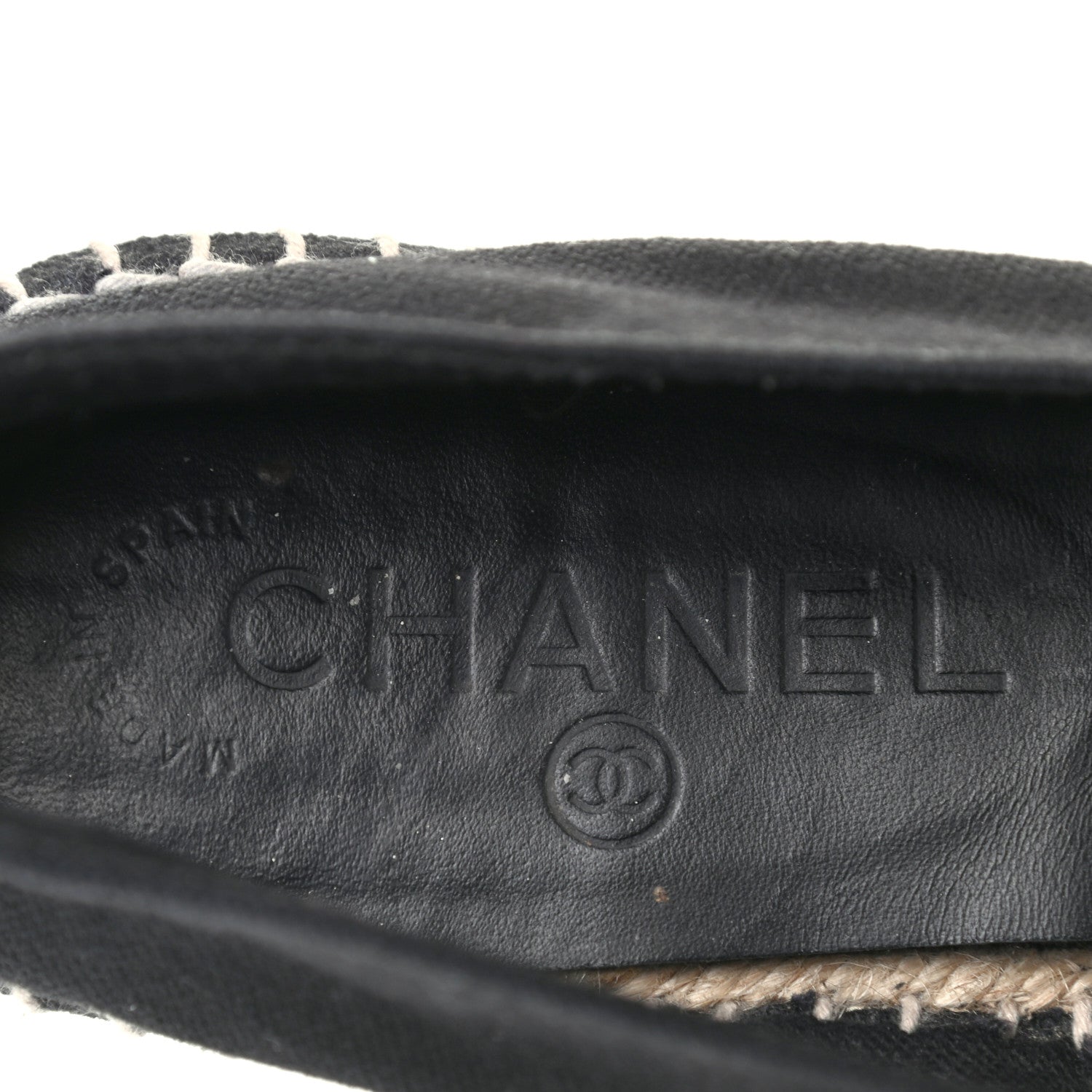 Chanel Canvas CC Espadrilles 40 Black 6 of 8