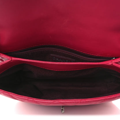 Chanel Lambskin Quilted Large Daily Supple Flap Dark Pink 5 of 15