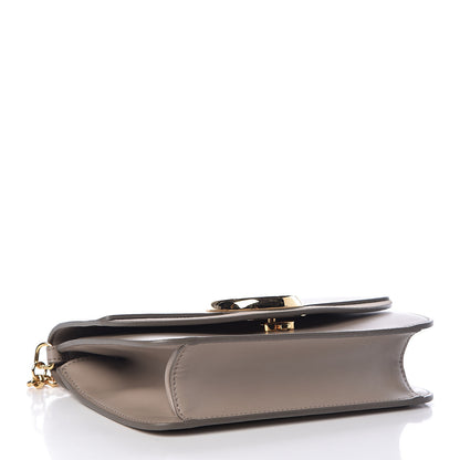 Chloe Calfskin Suede C Clutch With Chain Motty Grey 4 of 11