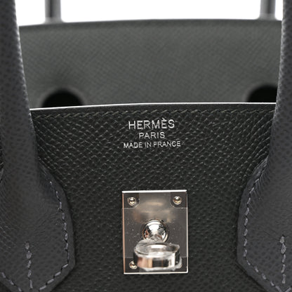 Hermes Epsom Tri-Color Birkin 25 Vert Fonce Ardoise Vert Peppermint 6 of 10