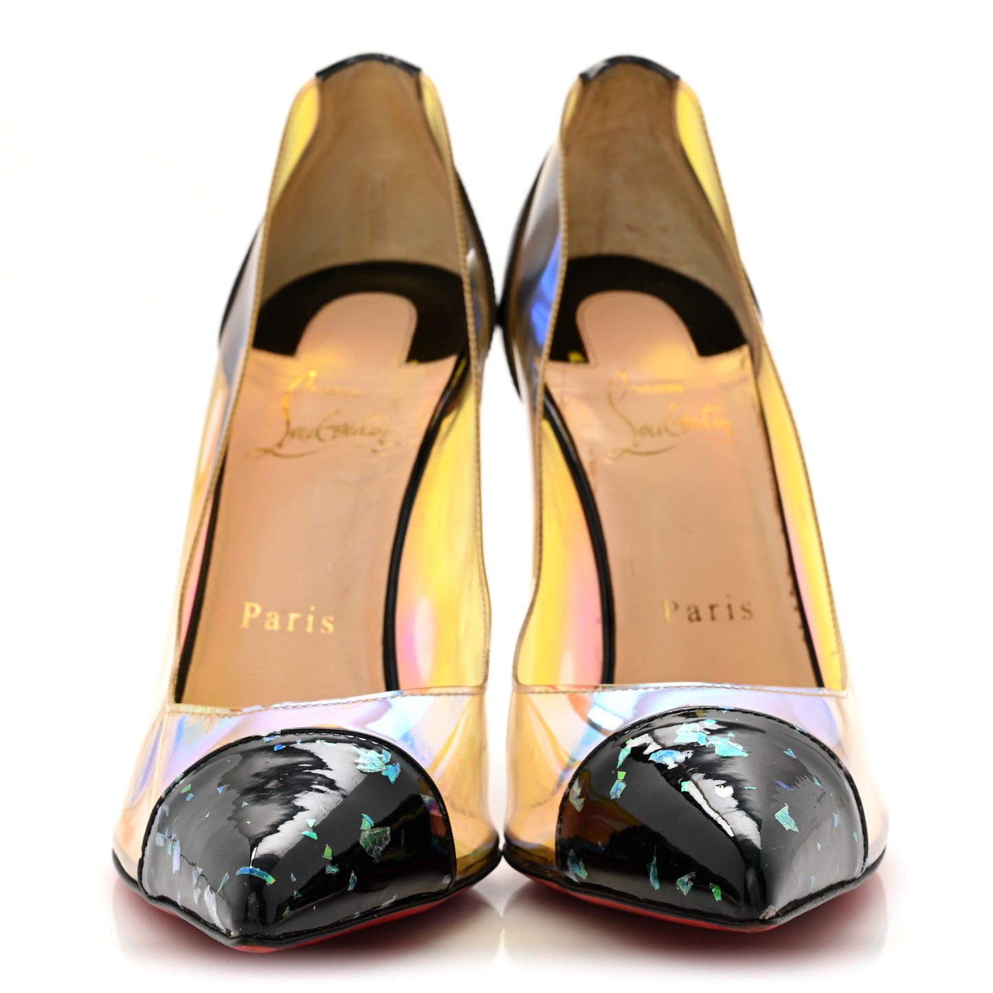 Disco PVC Hologram Debout 120 Pumps 39.5 Black Multicolor