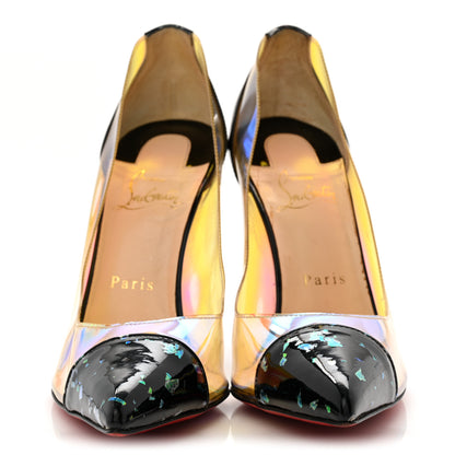 Christian Louboutin Disco PVC Hologram Debout 120 Pumps 39.5 Black Multicolor 2 of 11