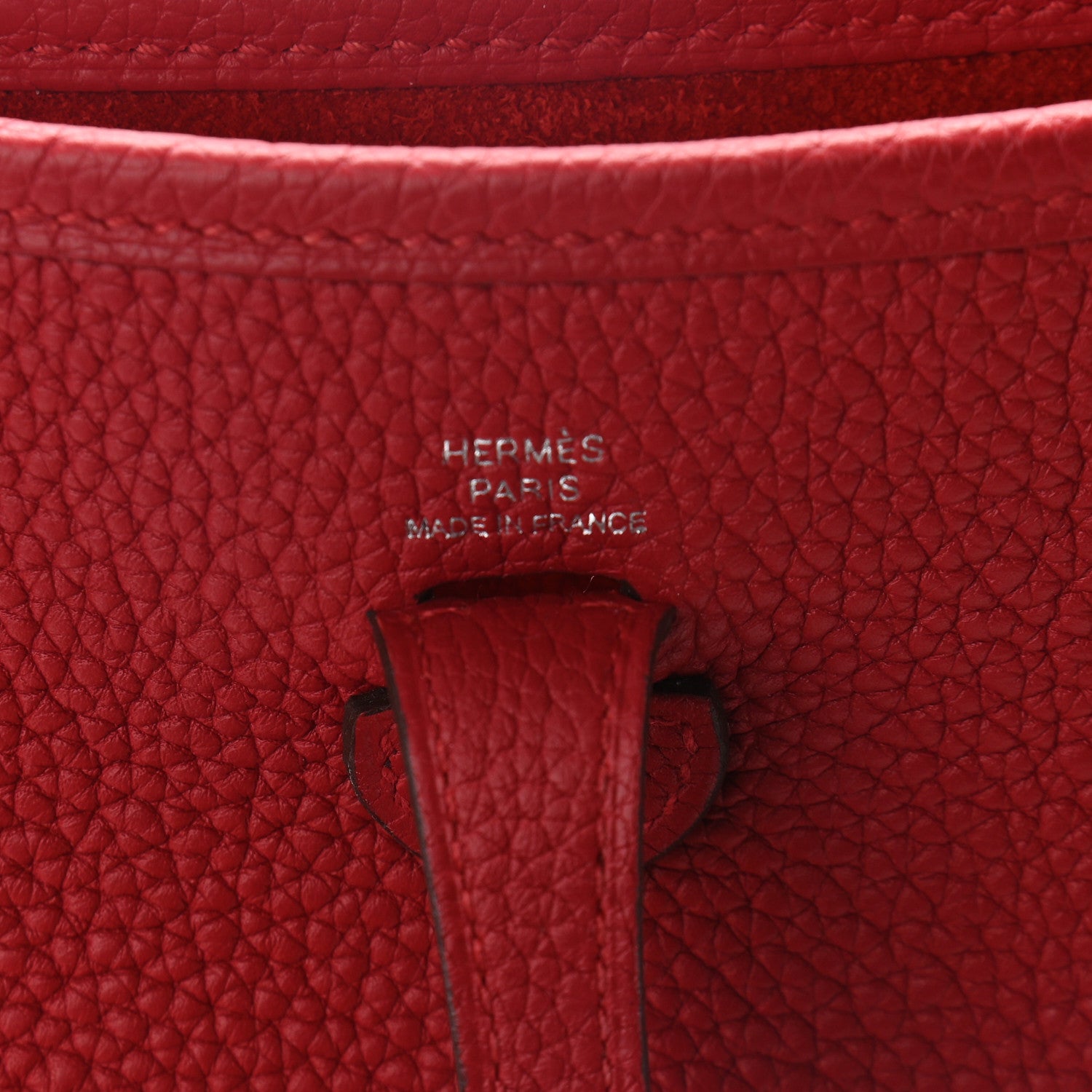 Hermes Taurillon Clemence Evelyne TPM Rouge Piment 6 of 9