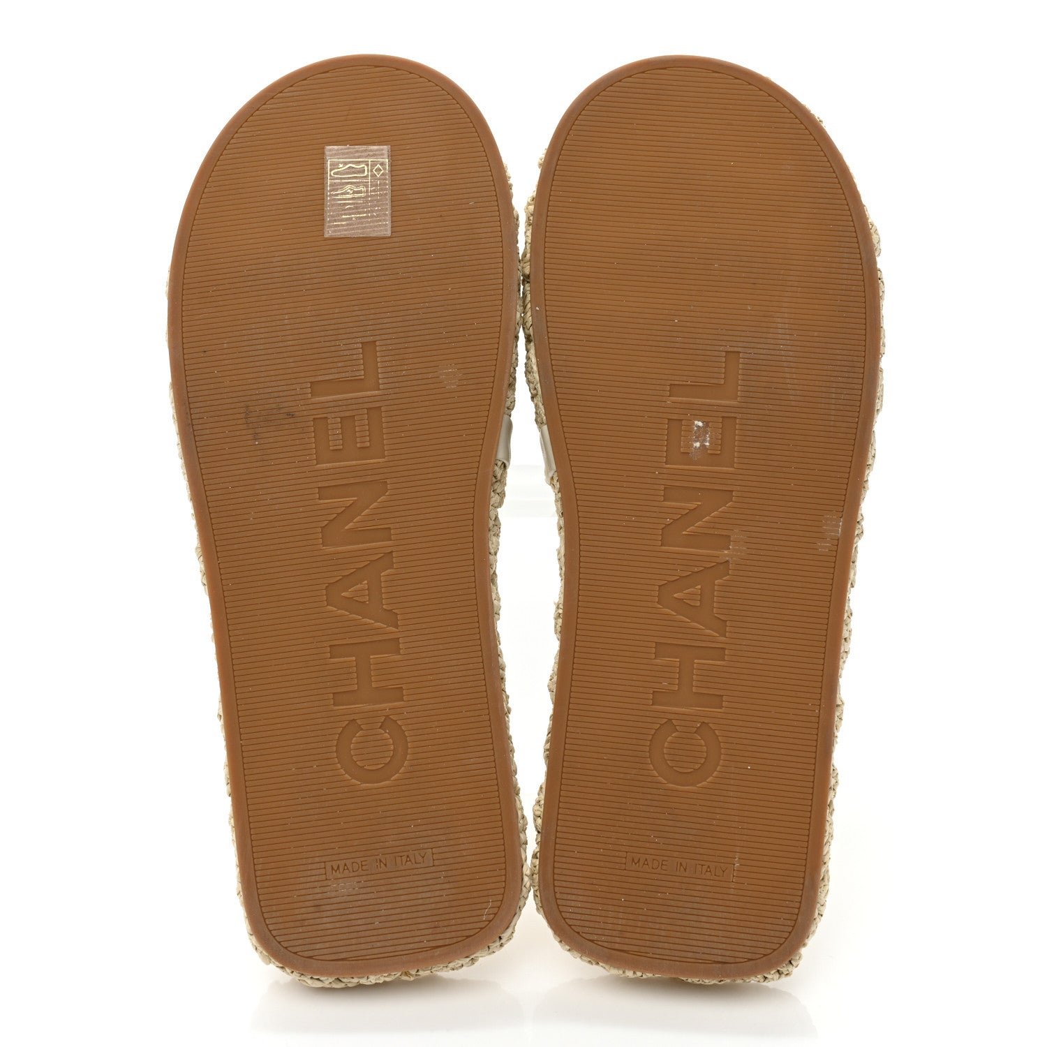 Chanel Cord Braided CC Mules 41 Light Beige 5 of 9