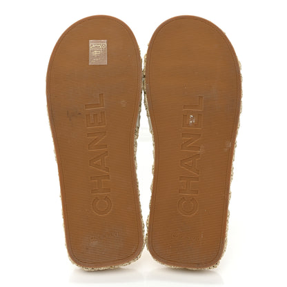 Chanel Cord Braided CC Mules 41 Light Beige 5 of 9