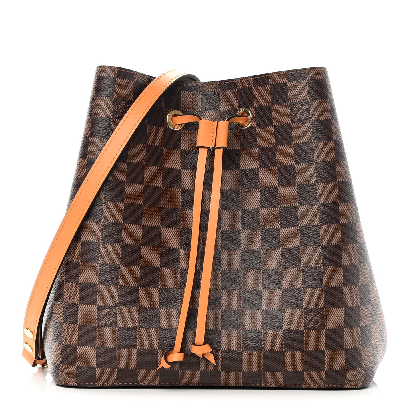 Damier Ebene Neonoe MM Safran