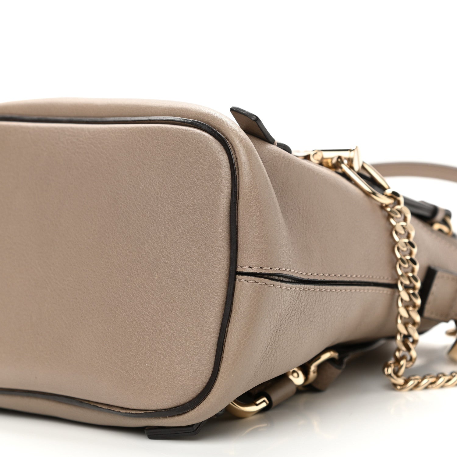 Chloe Suede Calfskin Mini Faye Backpack Motty Grey 10 of 11