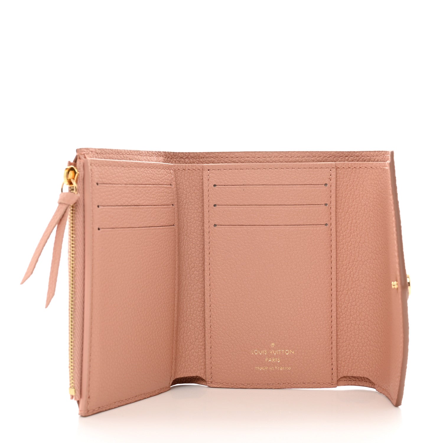 Louis Vuitton Empreinte Monogram Giant Victorine Wallet Rose Trianon Creme 5 of 7