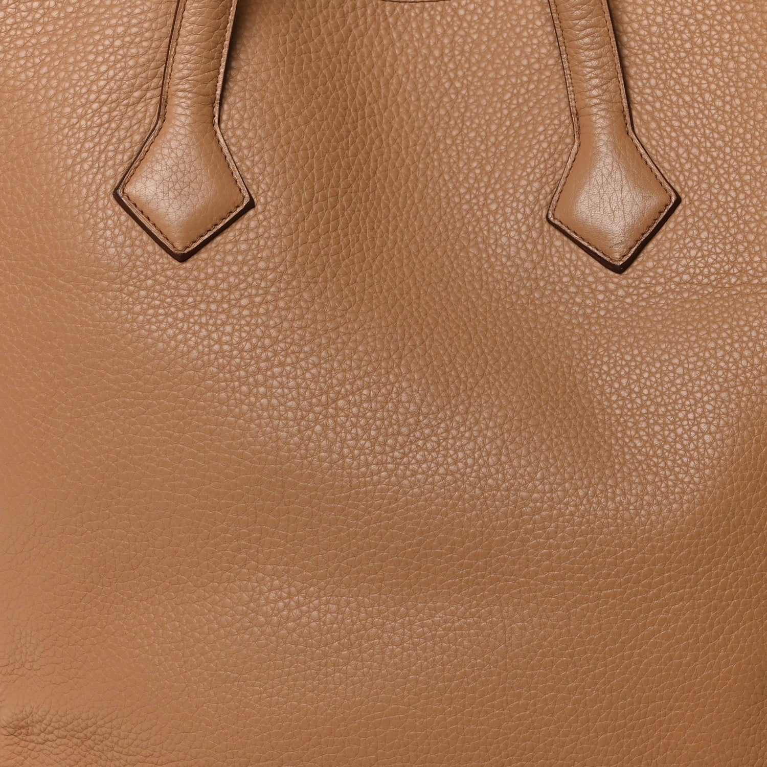 Hermes Taurillon Clemence Victoria II Cabas 35 Tabac Camel 7 of 13