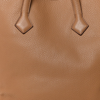 Hermes Taurillon Clemence Victoria II Cabas 35 Tabac Camel 7 of 13