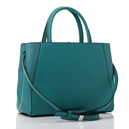 Fendi Vitello Elite Flamingo Petite 2Jours Tote Lago 2 of 4