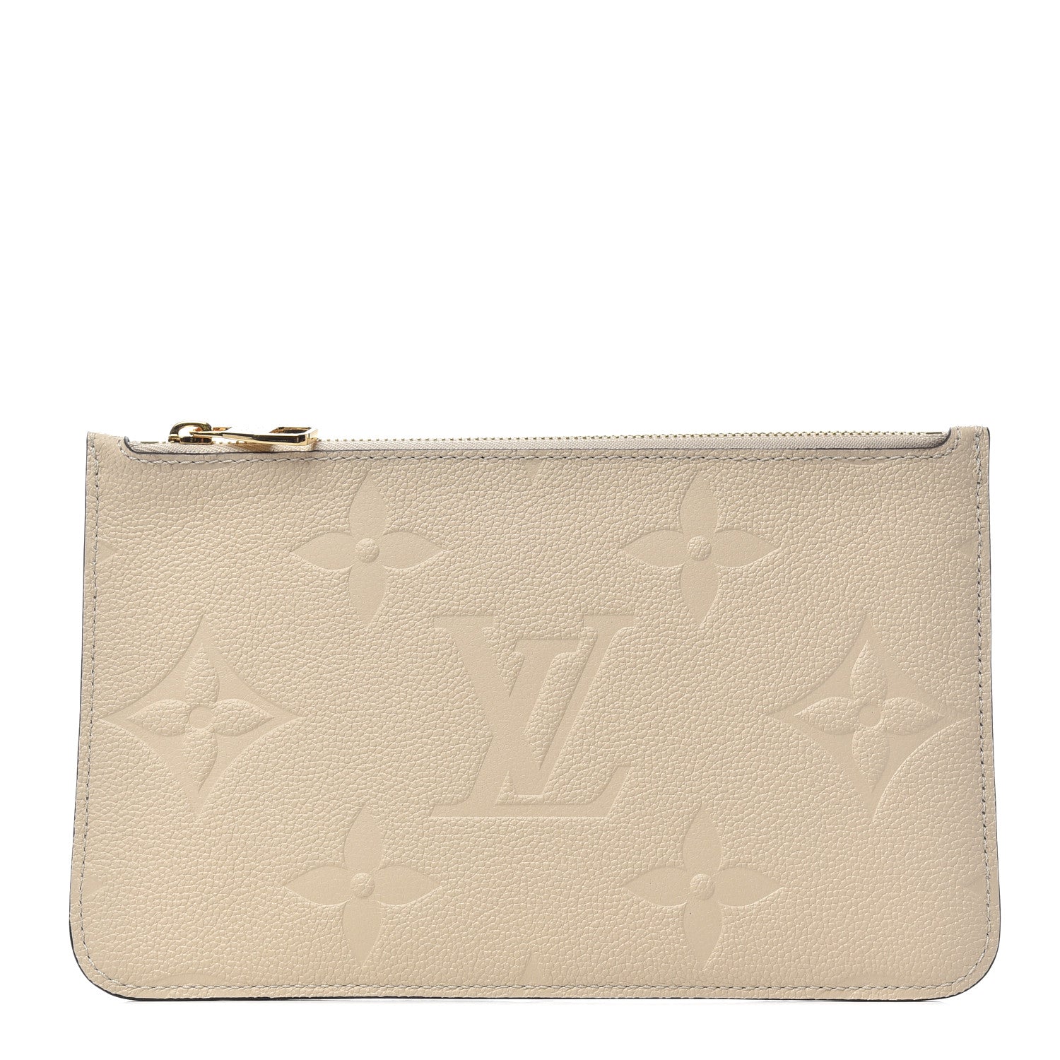 Louis Vuitton Empreinte Monogram Giant Neverfull MM Pochette Cream 1 of 6