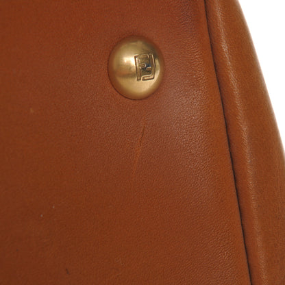 Fendi Calfskin Large Peekaboo Iconic Satchel Ocra 9 of 9