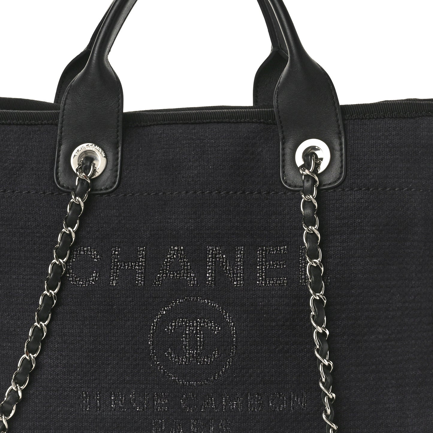 Mixed Fibers Small Deauville Tote Black