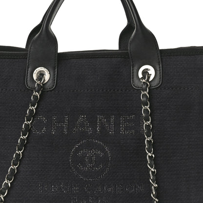 Chanel Mixed Fibers Small Deauville Tote Black 8 of 12