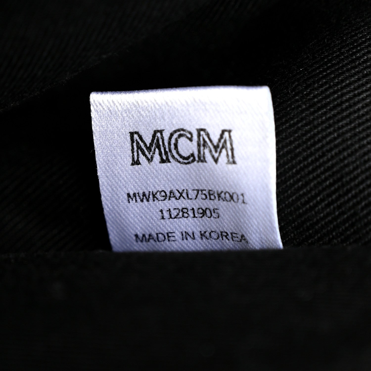 MCM Visetos Calfskin Medium Geonautic Backpack Black Phantom Grey 7 of 10
