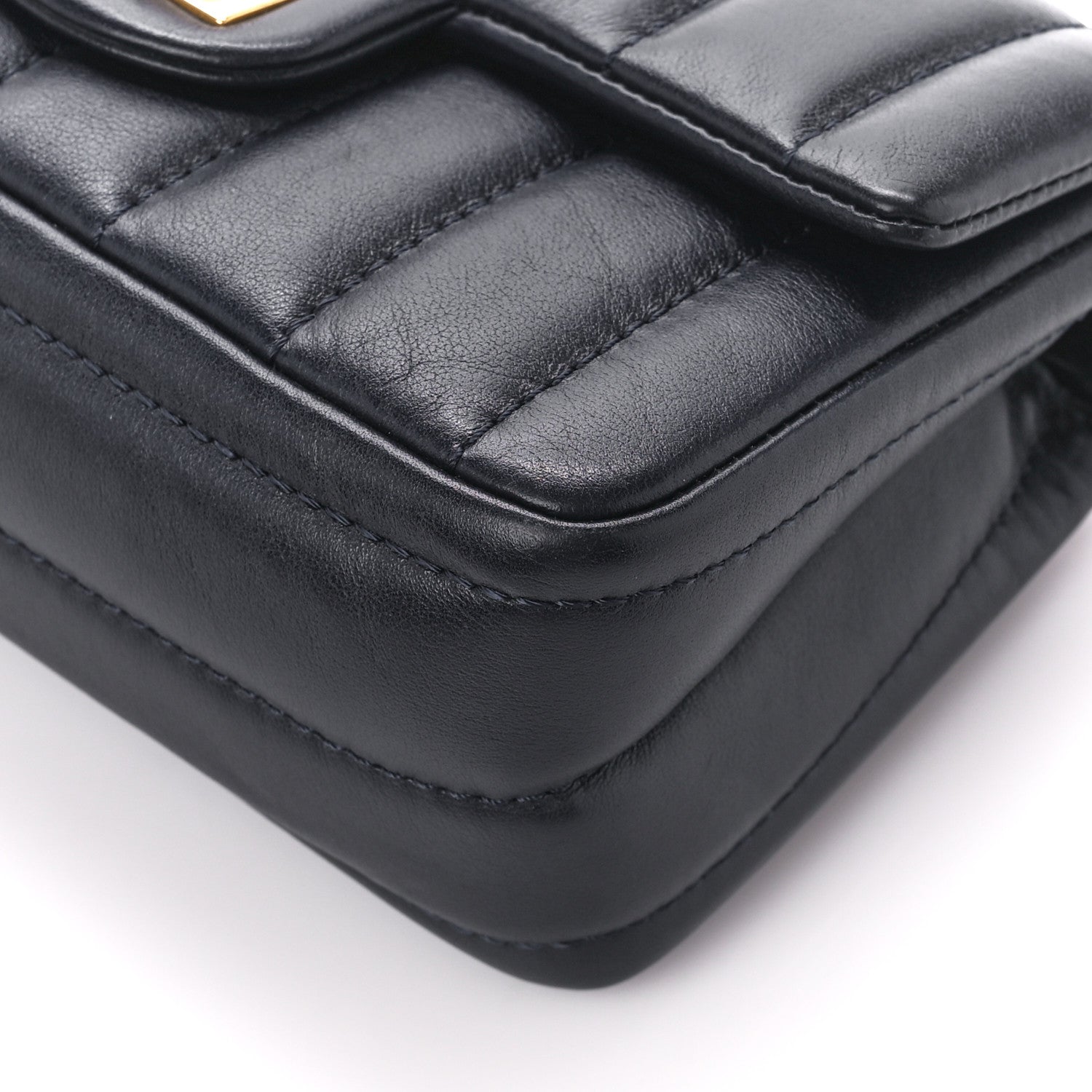 Chanel Aged Calfskin Vertical Quilted 2.55 Reissue Mini Flap Navy 10 of 11