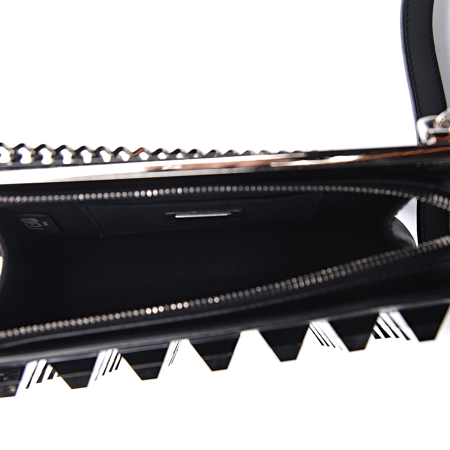 Vitello Demi Jour Studded Shoulder Bag Black