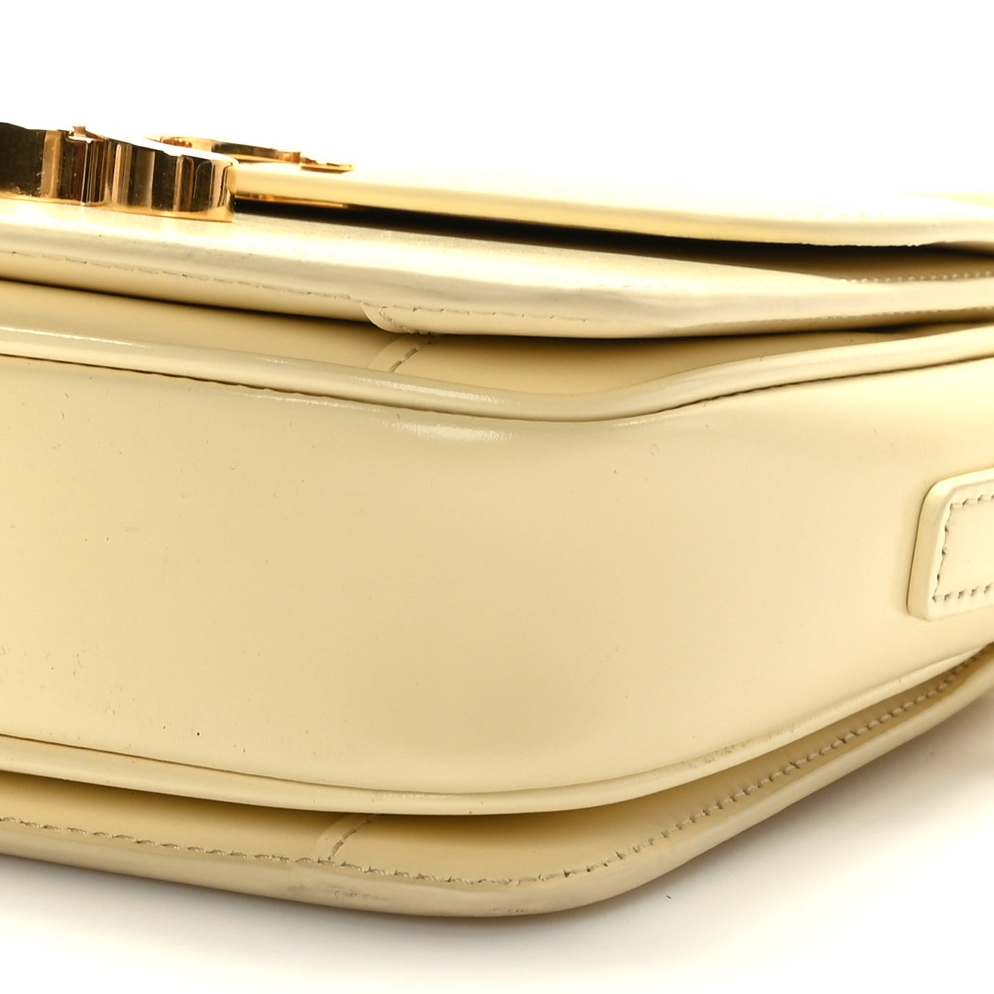 Shiny Calfskin Teen Triomphe Light Yellow