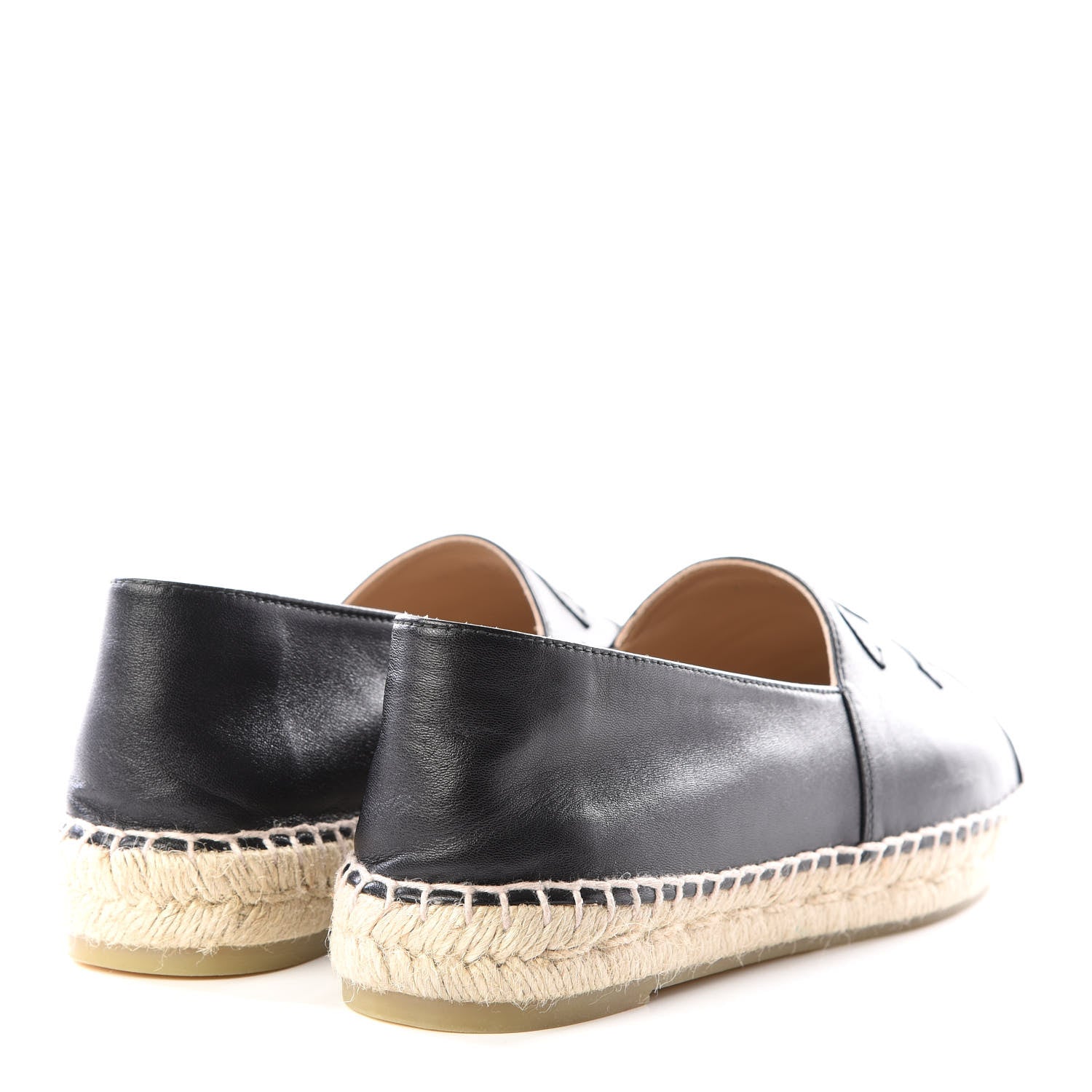Chanel Lambskin CC Espadrilles 40 Black 4 of 10