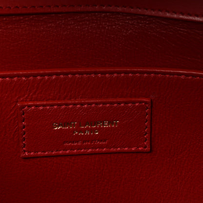 Saint Laurent Smooth Calfskin Manhattan Shoulder Bag Rouge Eros 10 of 17