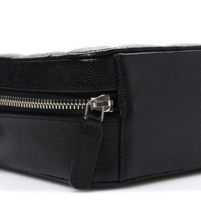 Chanel Caviar Quilted CC Vanity Case With Chain Black 9 of 10