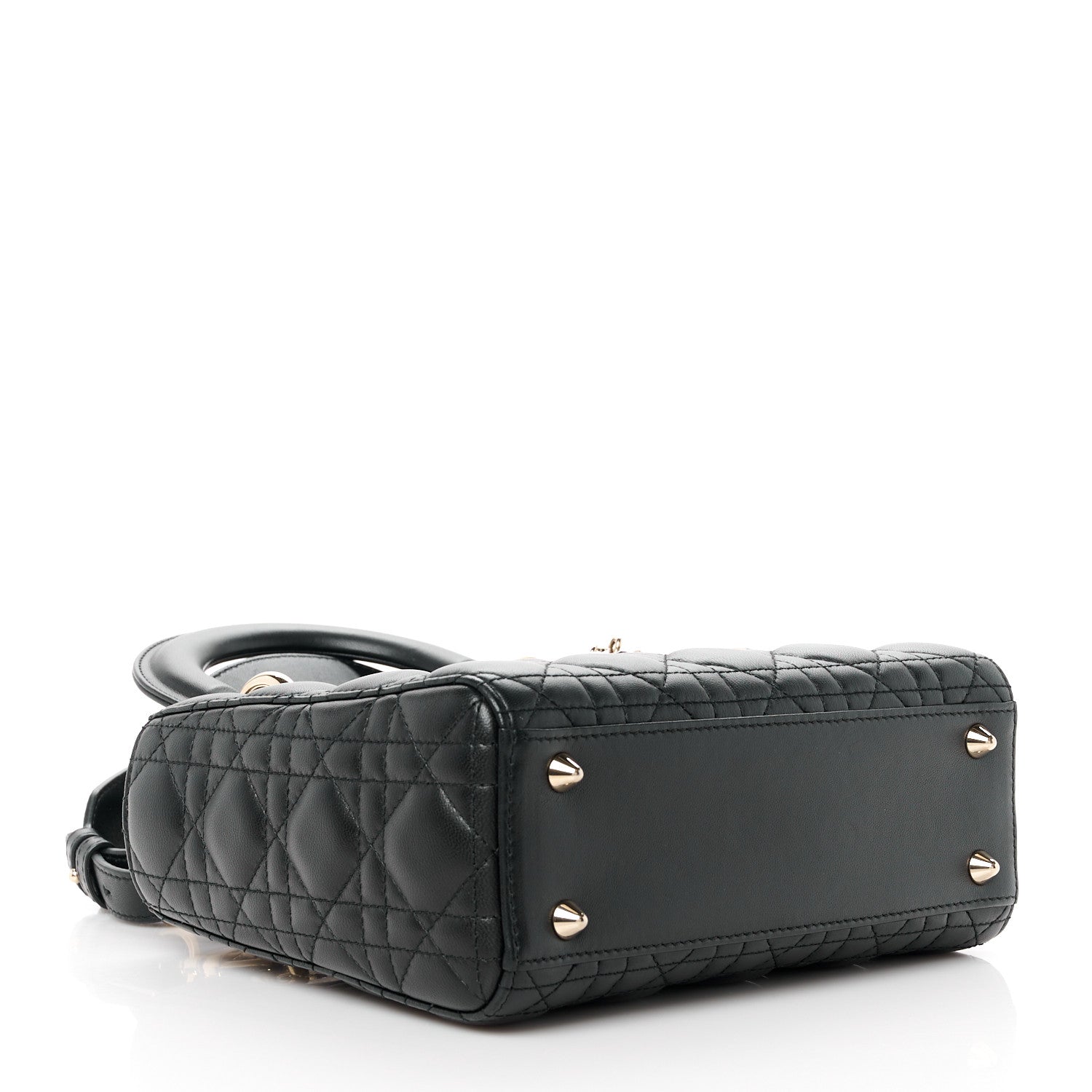 Christian Dior Lambskin Cannage Small My ABCDior Lady Dior Black 4 of 11