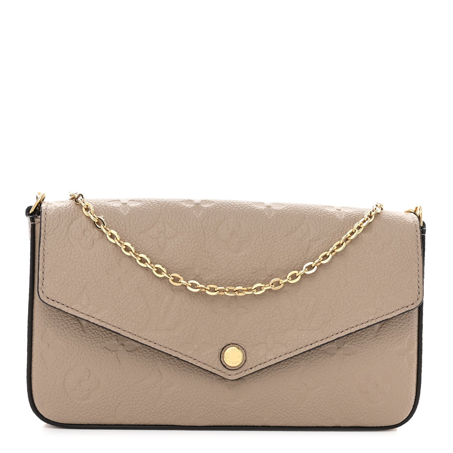 Louis Vuitton Empreinte Pochette Felicie Chain Wallet Tourterelle 3 of 12