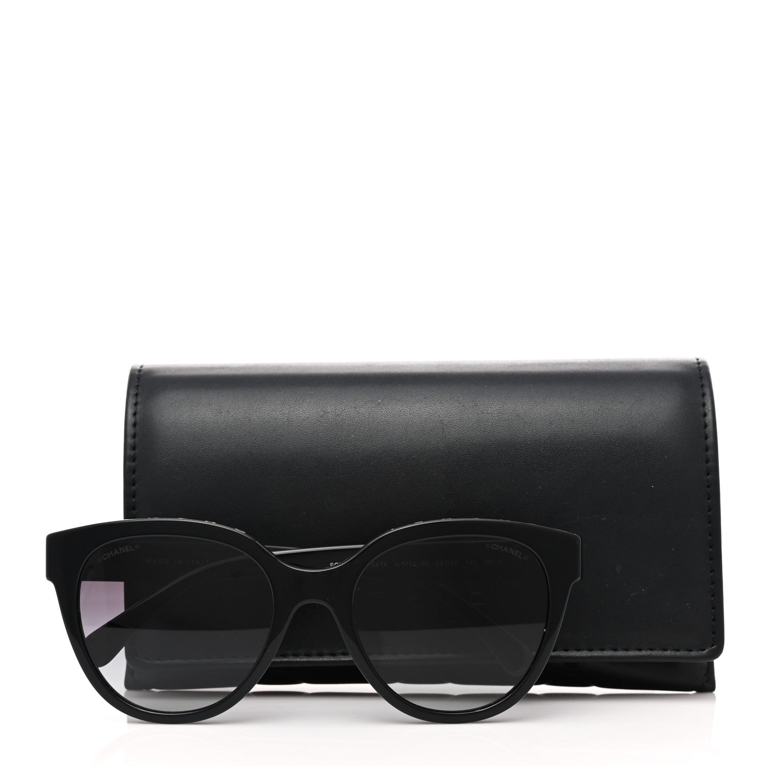 Chanel Acetate CC Butterfly Sunglasses 5414 Black Beige 7 of 7