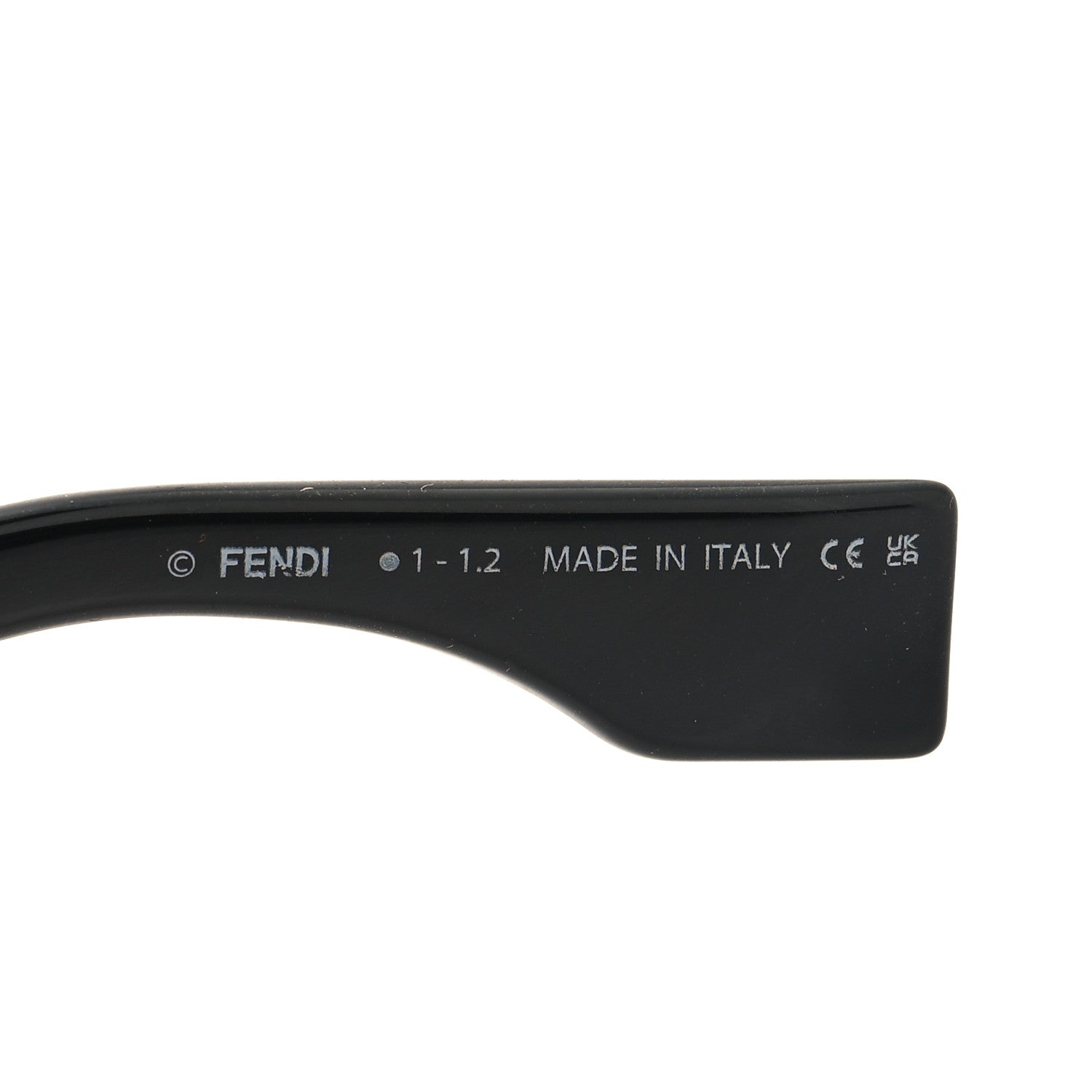 Fendi Acetate O'Lock Square Sunglasses FE40048U Black 5 of 7