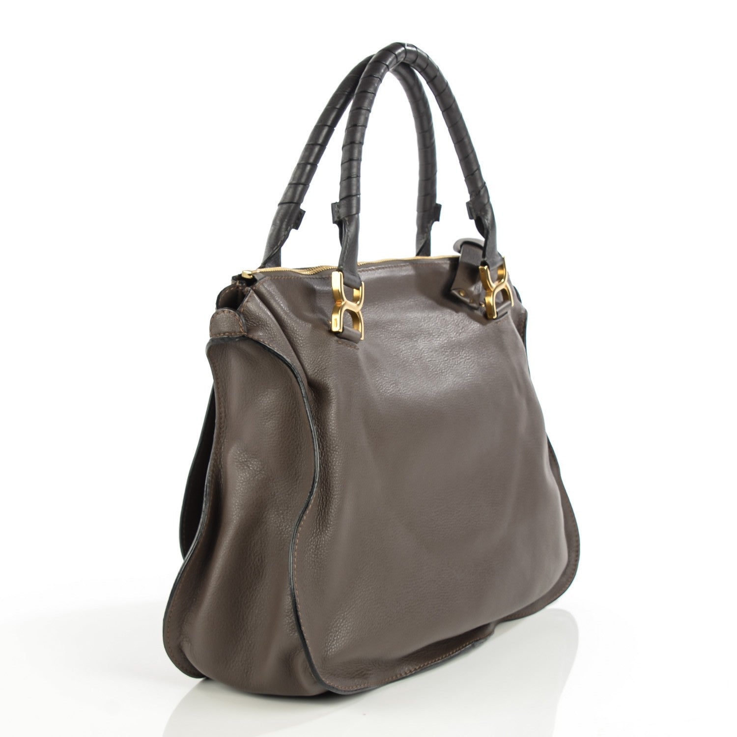 Chloe Calfskin Large Marcie Satchel Ash 3 of 10