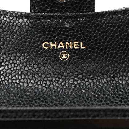Chanel Caviar Quilted Flap Card Holder Wallet Black 6 of 8
