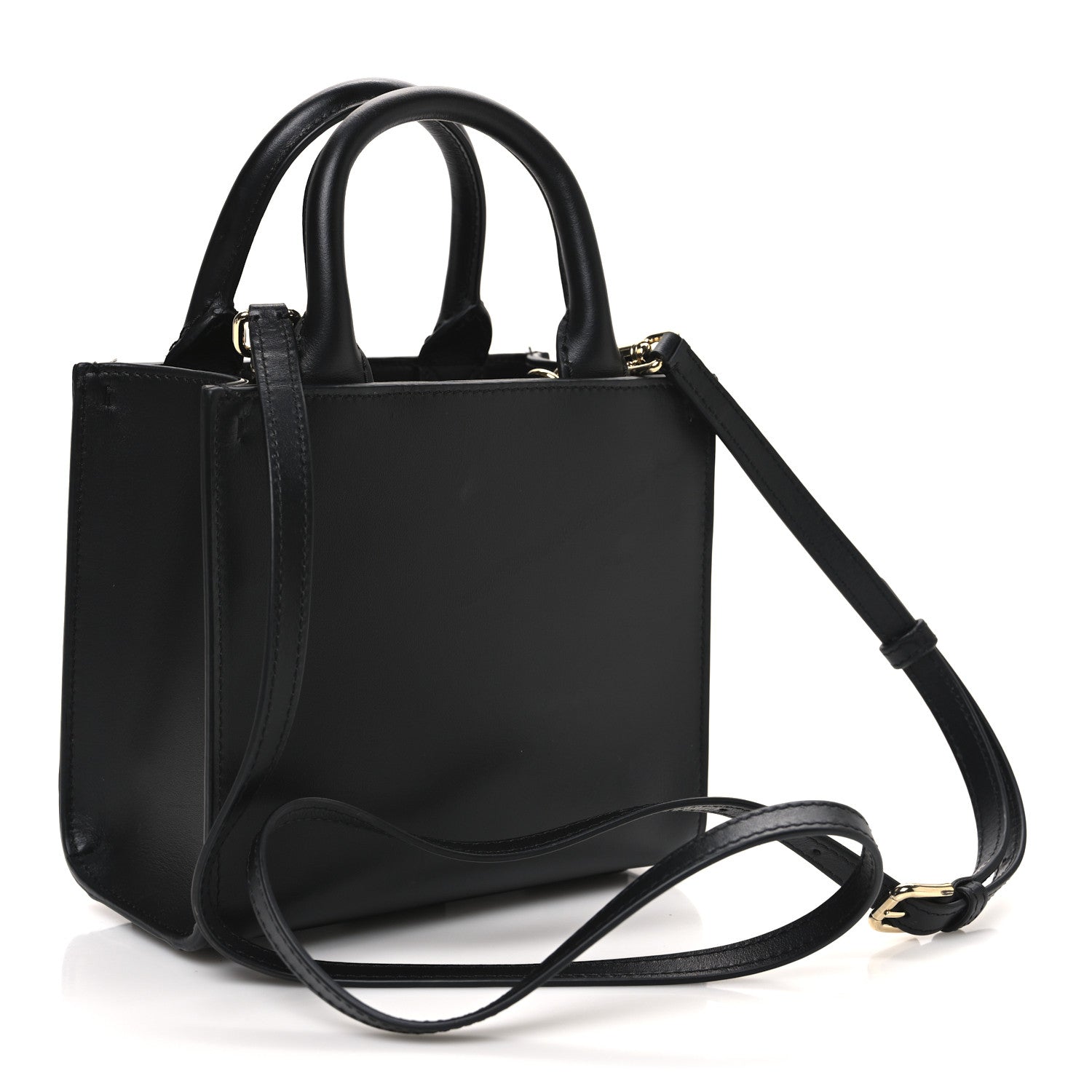 Dolce & Gabbana DOLCE GABBANA Calfskin Mini DG Daily Shopper Tote Black 2 of 10
