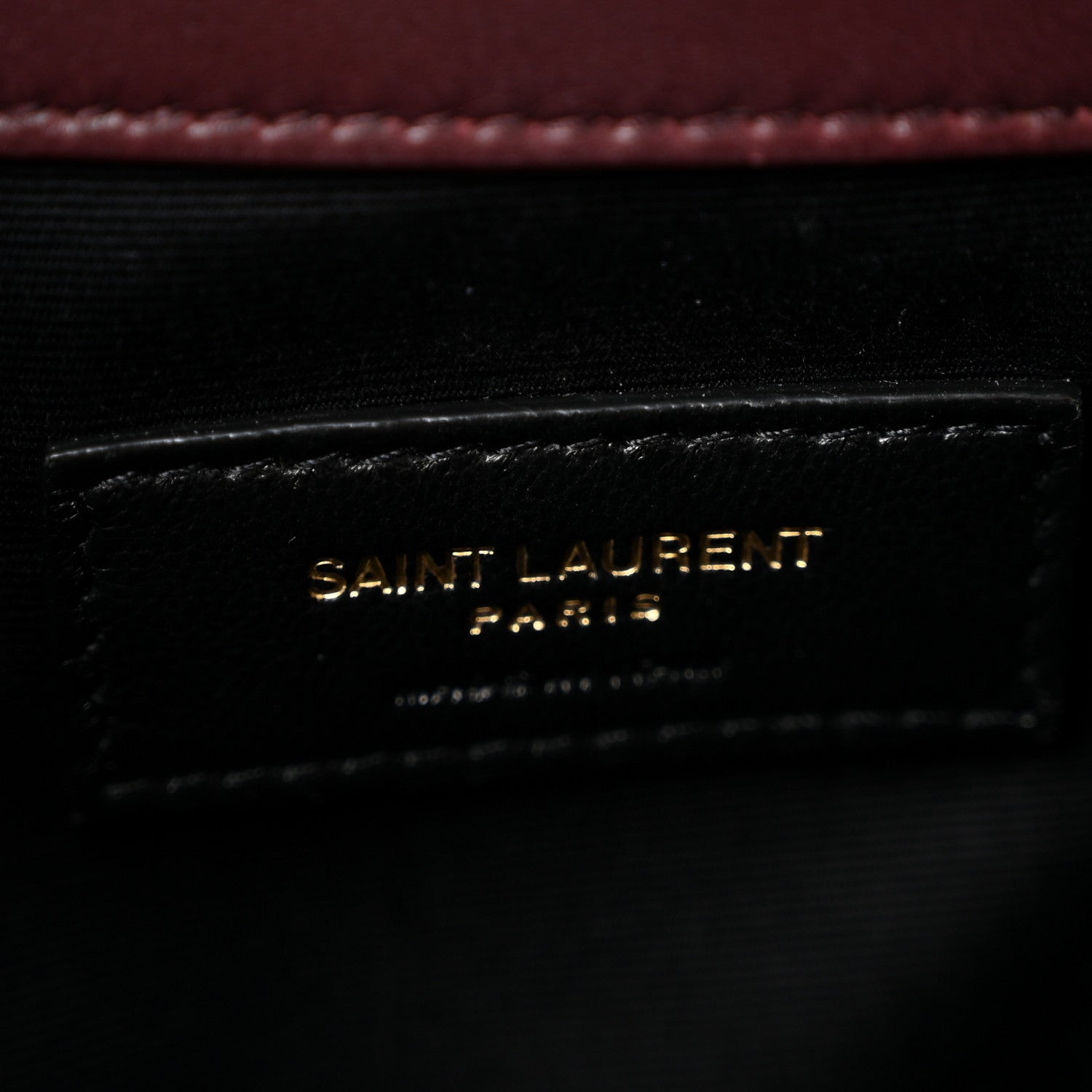 Saint Laurent Lambskin Carre Quilted Cassandre Small Bucket Bag Hot Wine 6 of 13